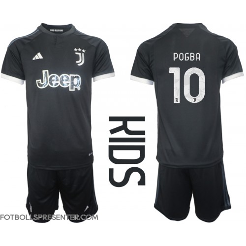 Juventus Paul Pogba #10 Tredje tröja Barn 2023-24 Kortärmad (+ korta byxor)